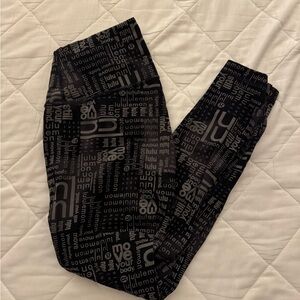 Lululemon Wunder Under Black and Gray Leggings- 25 in
